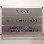 Pleksi Kapı Tabelası - 06